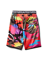 KIDS CAMOBURST SWIM TRUNKS